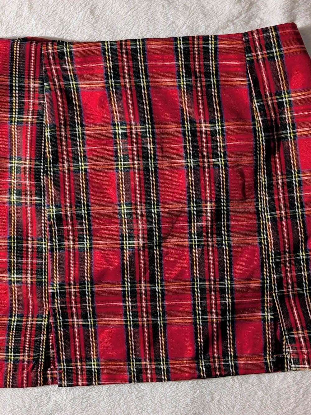 Red Plaid Mini Skirt - Classic Tartan Mini